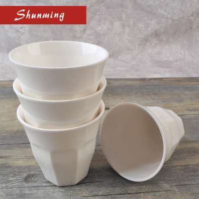 Custom printed bulk Plastic 100melamine unbreakable white colorful coffee tea cup for restaurant