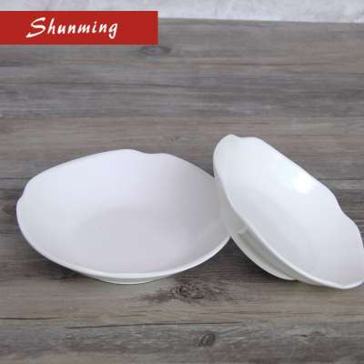 Hot selling catering food party wedding pudding white plastic sweet dish