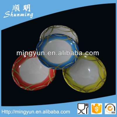 Safety health printing plastic sushi dish with printing