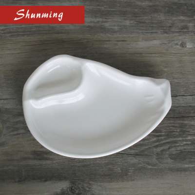 High quality fashionable shell shape plastic Melamine heat resistant dish