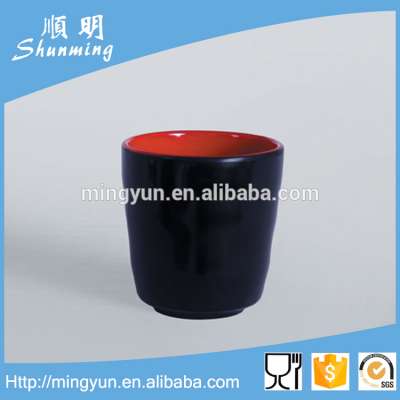 Black melamine water cup