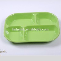 Wholesale Colored melamine 4 section kids dinner plates dishes melamine divided dinner plates blank melamine plate