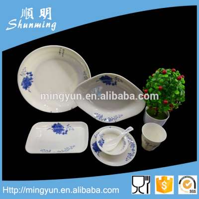 Jade porcelain melamine tableware